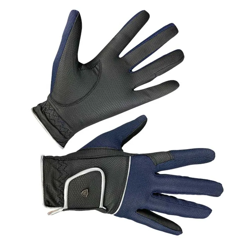 Woof Wear Vision Riding Glove - BLACK / NAVY 