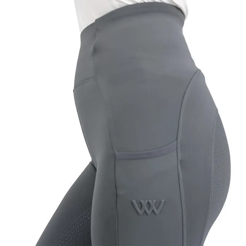 Woof Wear Riding Tights Full Seat - SLATE -1