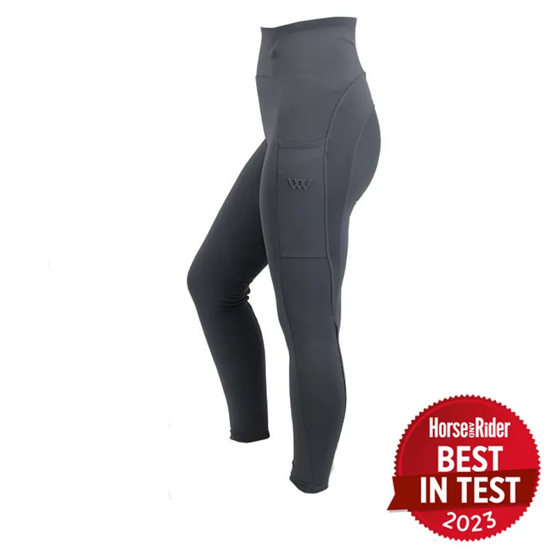 Woof Wear Riding Tights Full Seat - SLATE 