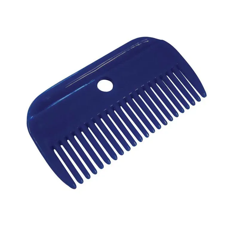 Roma Plastic Mane Comb in Blue