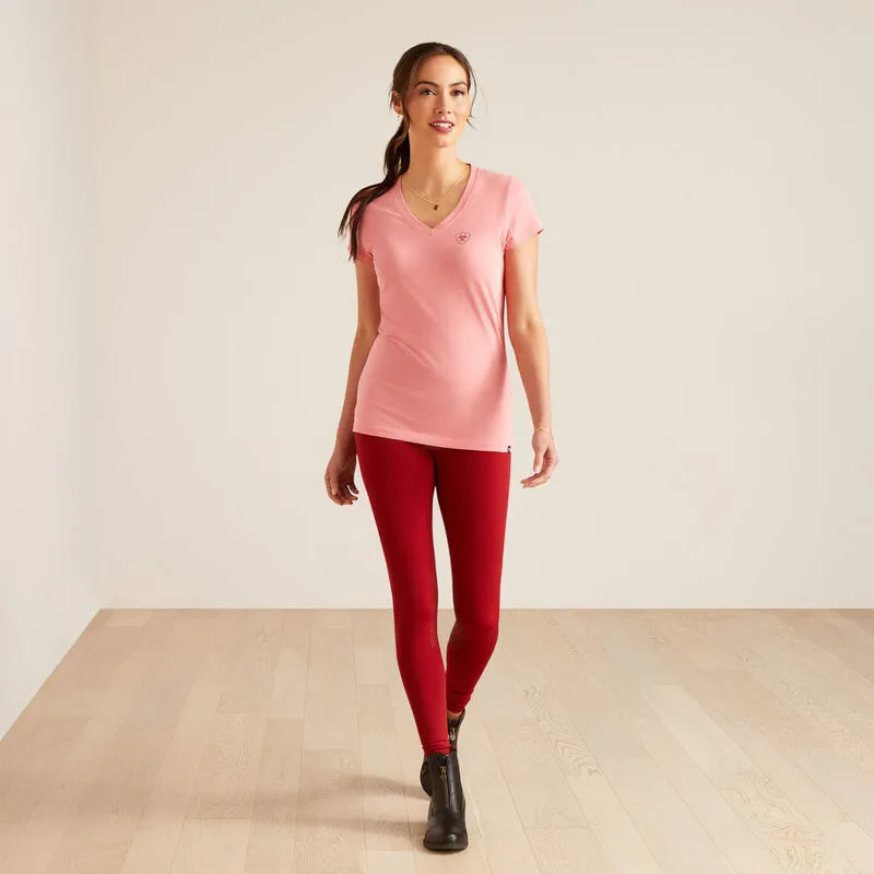 Ariat Women's Petal Font Short Sleeve Shirt - FLAMINGO PLUME -4