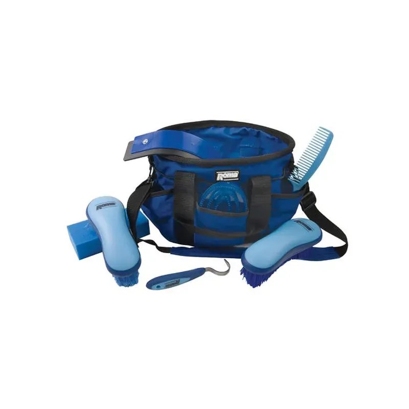Roma Deluxe Soft Touch Carry Grooming Kit in Blue
