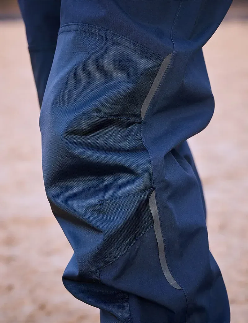 WeatherBeeta Ladies Rayne Waterproof Overtrousers II in Navy/White-2