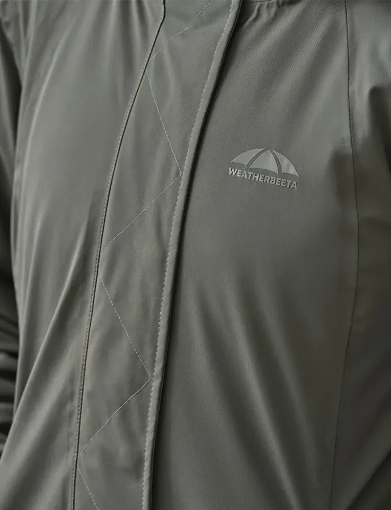 WeatherBeeta Ladies All Purpose Waterproof Longline Equestrian Jacket in Midnight Green-5