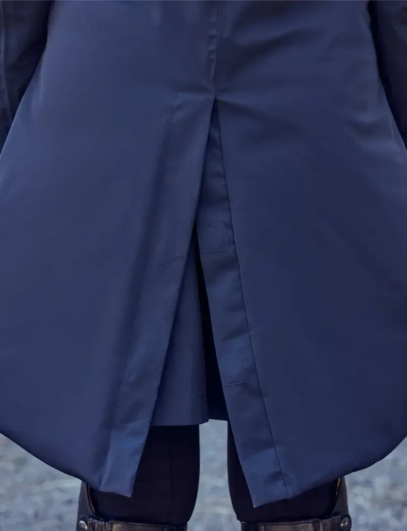WeatherBeeta Ladies All Purpose Waterproof Longline Equestrian Jacket in Navy-4