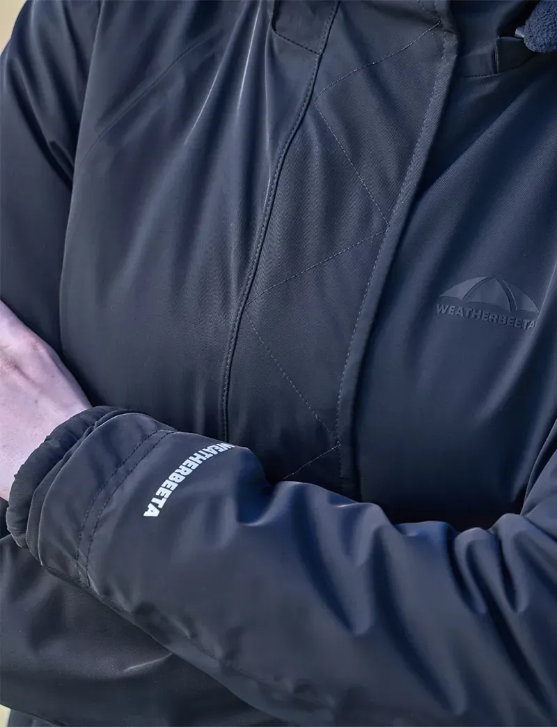 WeatherBeeta Ladies Protect High Neck Jacket in Navy-5