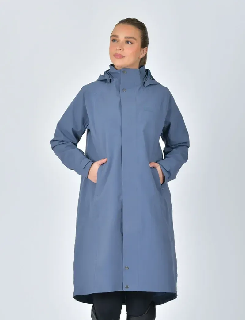 Weatherbeeta Ladies Windbreaker Longline Riding Jacket in Slate Blue
