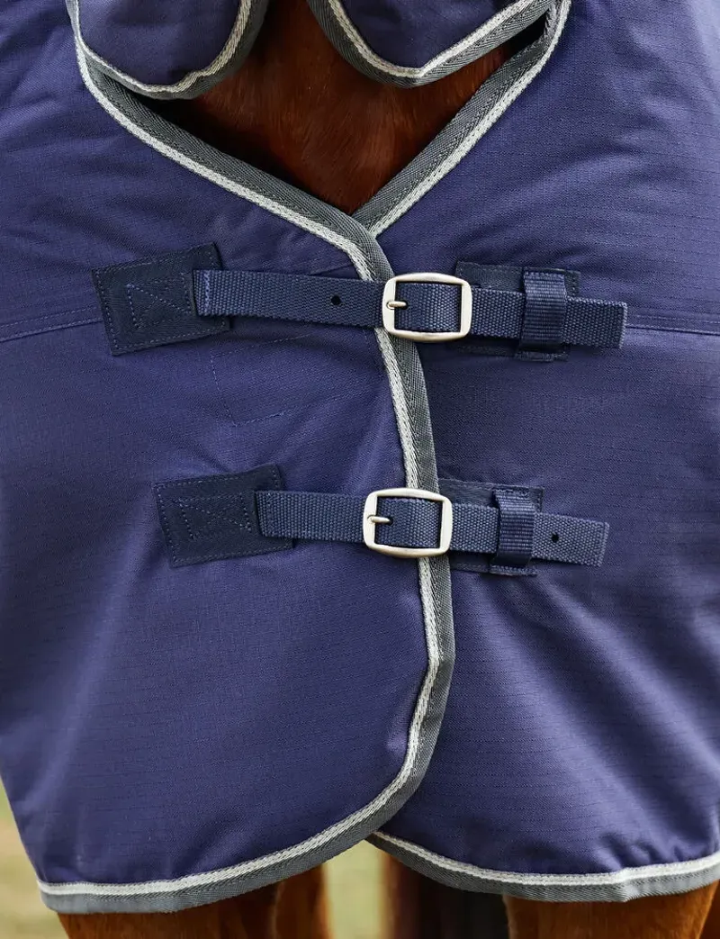 WeatherBeeta 360G ComFiTec Tyro Turnout Combo Neck Rug in Navy/Charcoal-7