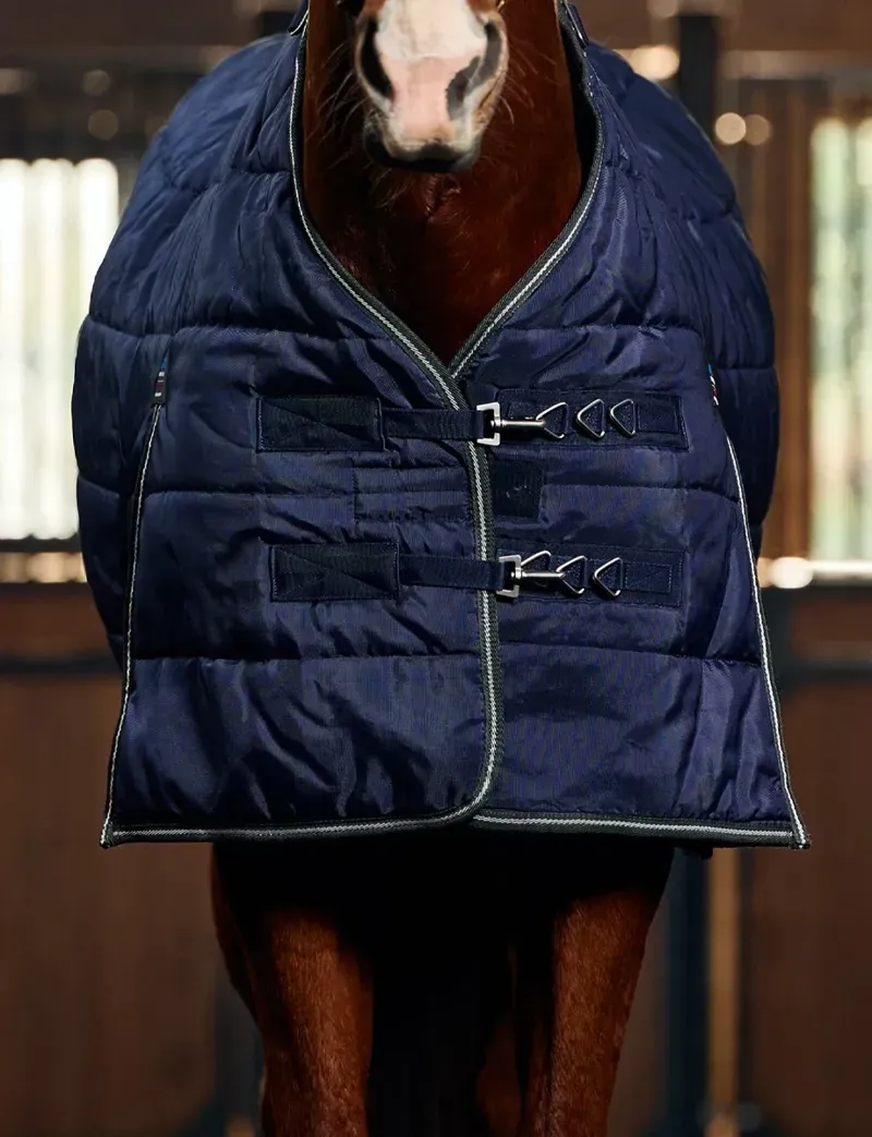 Weatherbeeta ComFiTec PP Channel Quilt Stable Detach-A-Neck 220g in Navy/Charcoal-4