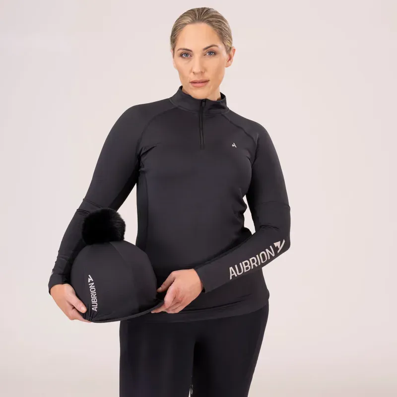 Aubrion React Long Sleeve Base Layer in Shadow