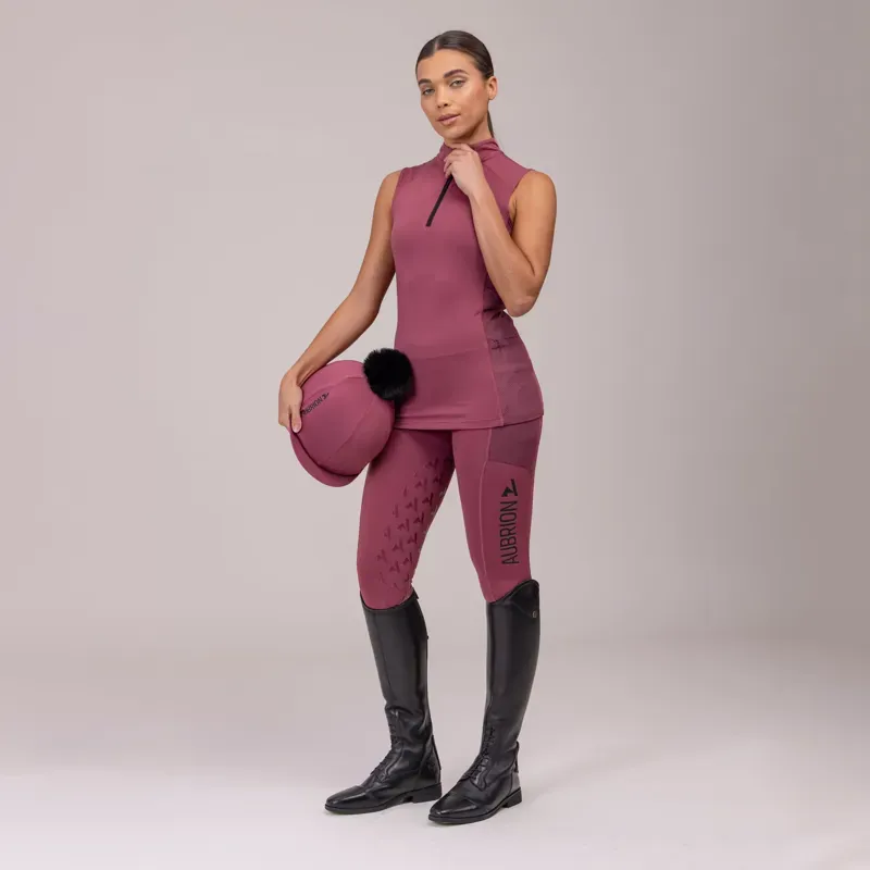 Aubrion React Non-Stop Riding Tights in Mauve
