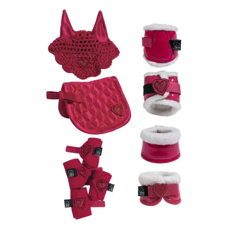 Hkm Cuddle Pony Riding Set Starter in Red-1