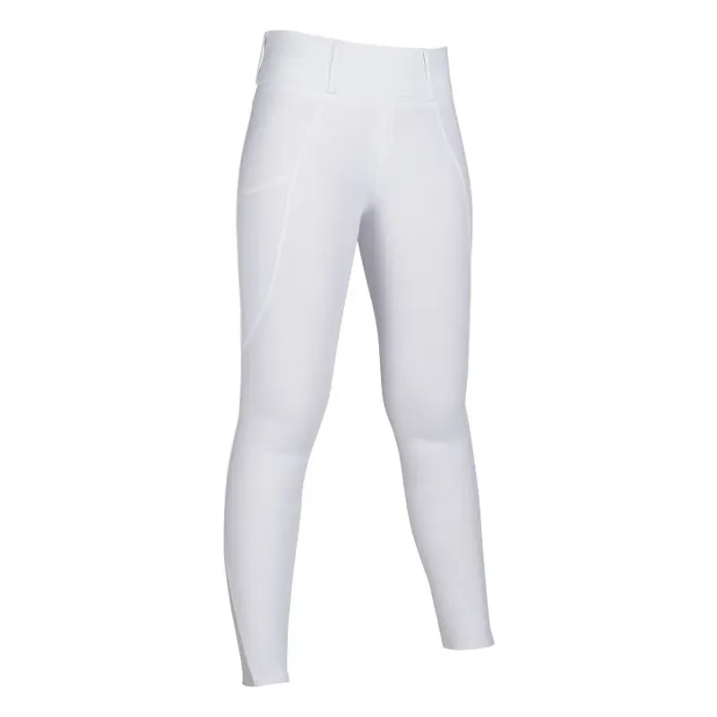 Hkm Lisa Silicone Full Seat Riding Leggings in White