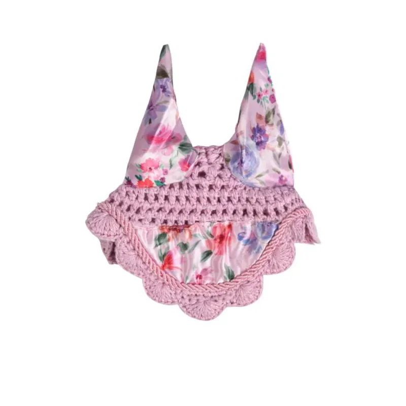 Hkm Hobby Horsing Print Ear Bonnet in Flower