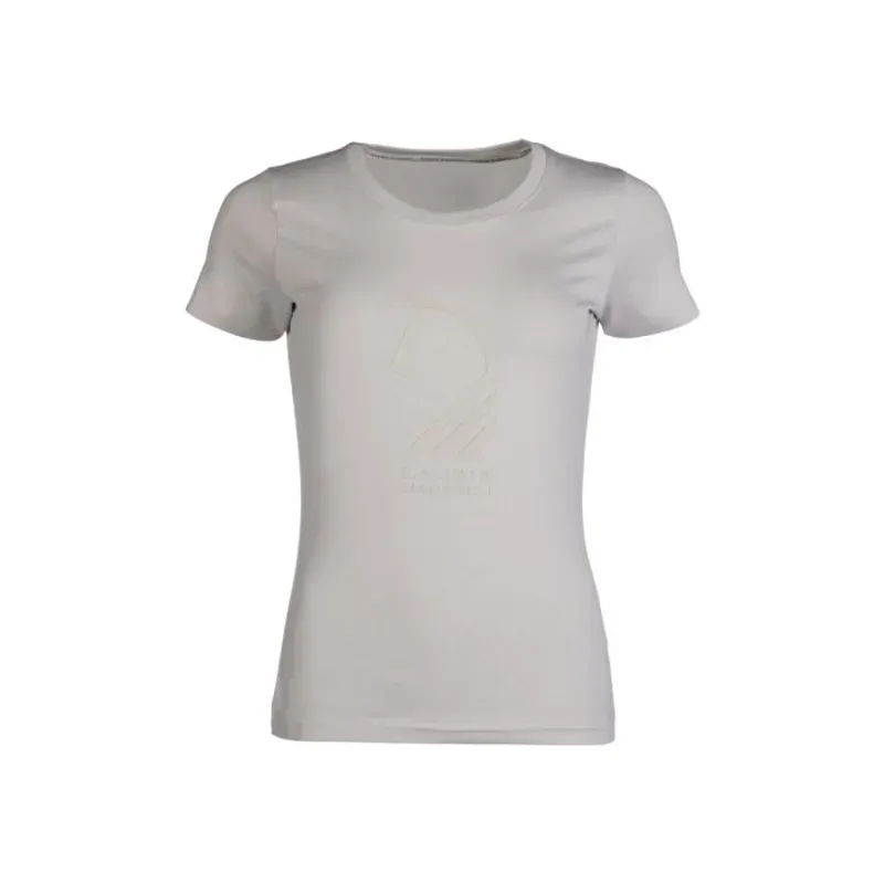 Hkm Livigno Horse Head T-Shirt in Stone Grey