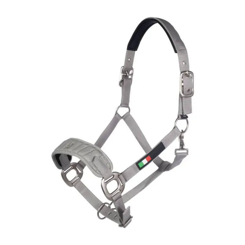 Hkm Livigno Head Collar in Stone Grey