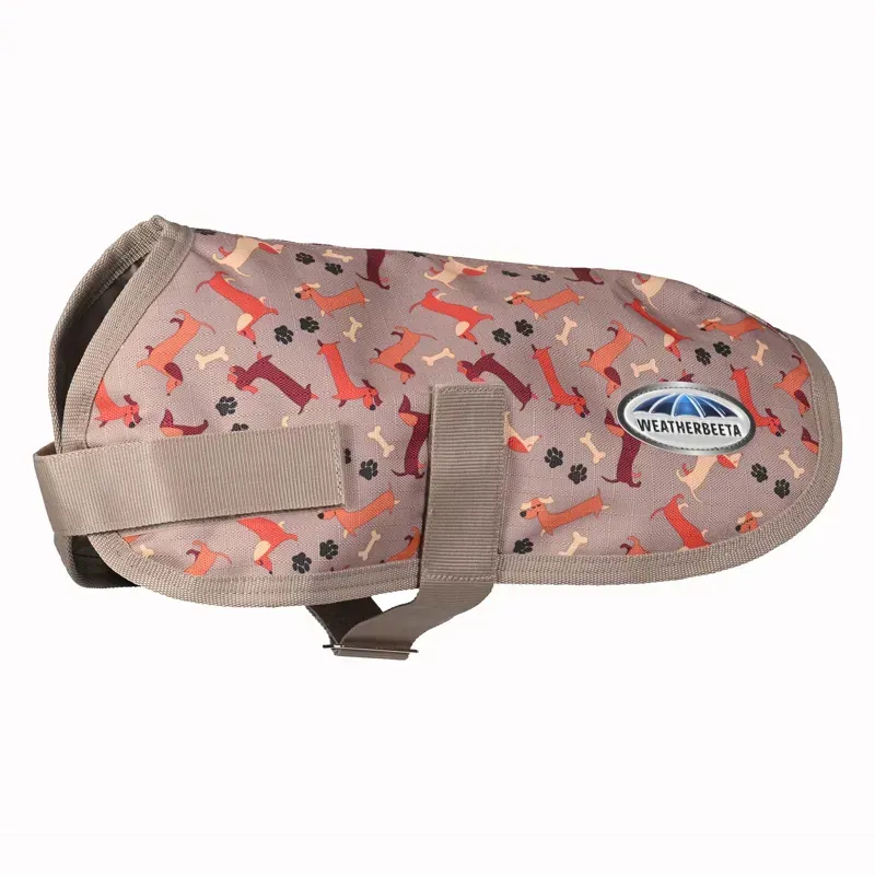 WeatherBeeta ComFiTec Essential Dog Coat in Dachshund Print