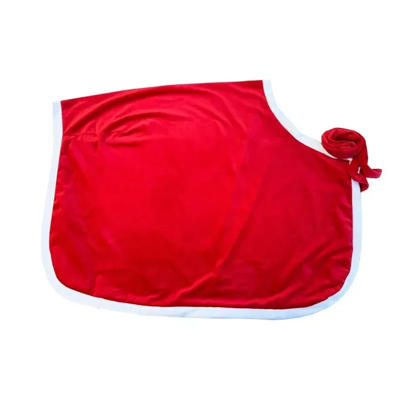 Equetech Santa Festive Horse Quarter Sheet in Red
