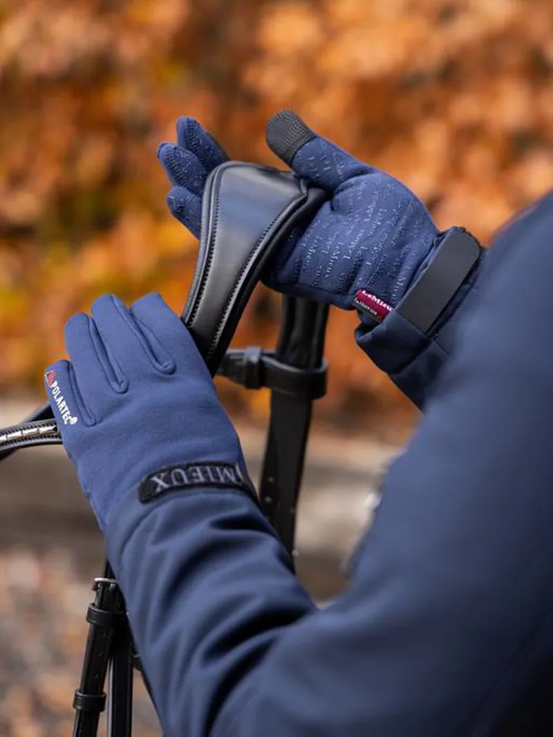 LeMieux PolarTec Gloves - NAVY-1