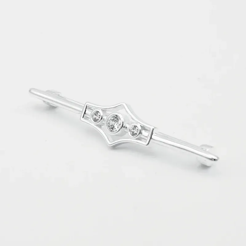 Equetech One Size Deluxe Gatsby Stock Pin in Silver