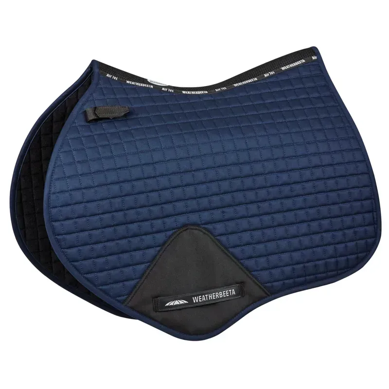 Weatherbeeta Prime Jump Shaped Saddle Pad - Navy - Pony