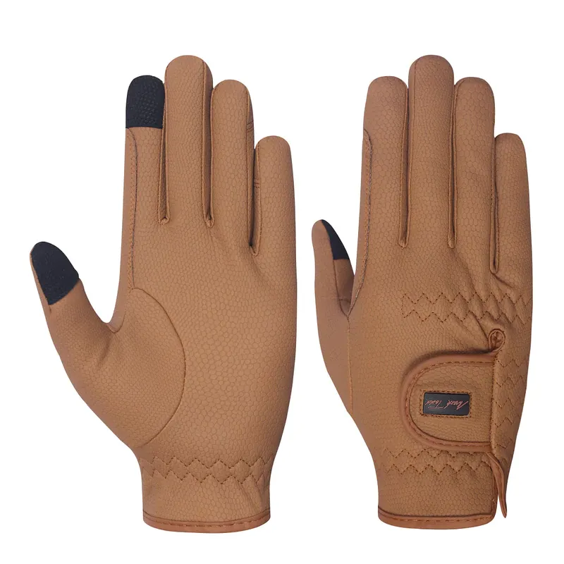 Mark Todd Thinsulate Gloves Adults Winter Leather Riding Glove Black Brown 