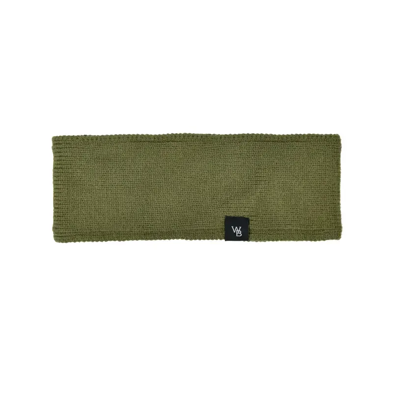 WeatherBeeta One Size Fleece Lined Ponytail Headband in Olive Night