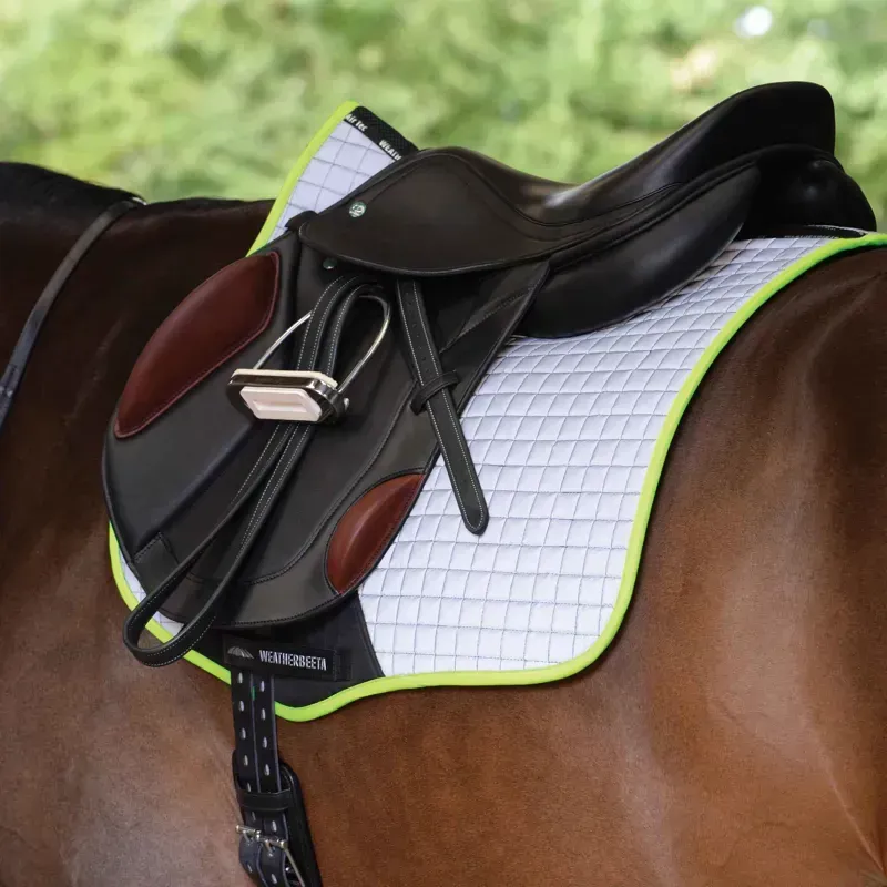 Weatherbeeta Reflective Prime All Purpose Saddle pad - Silver//Yellow - Pony
