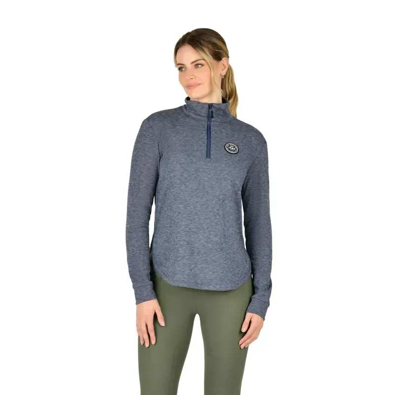 WeatherBeeta Ladies London Layer Long Sleeve Top in Navy Iris