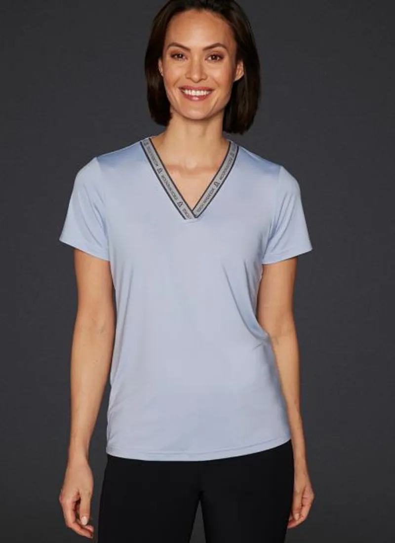 Mountain Horse Active Stripe Tech Tee - BLUE -2
