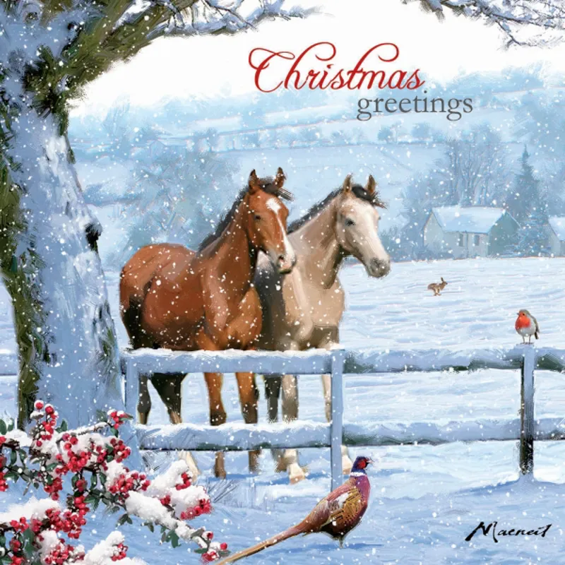 Christmas Cards - Christmas Horses
