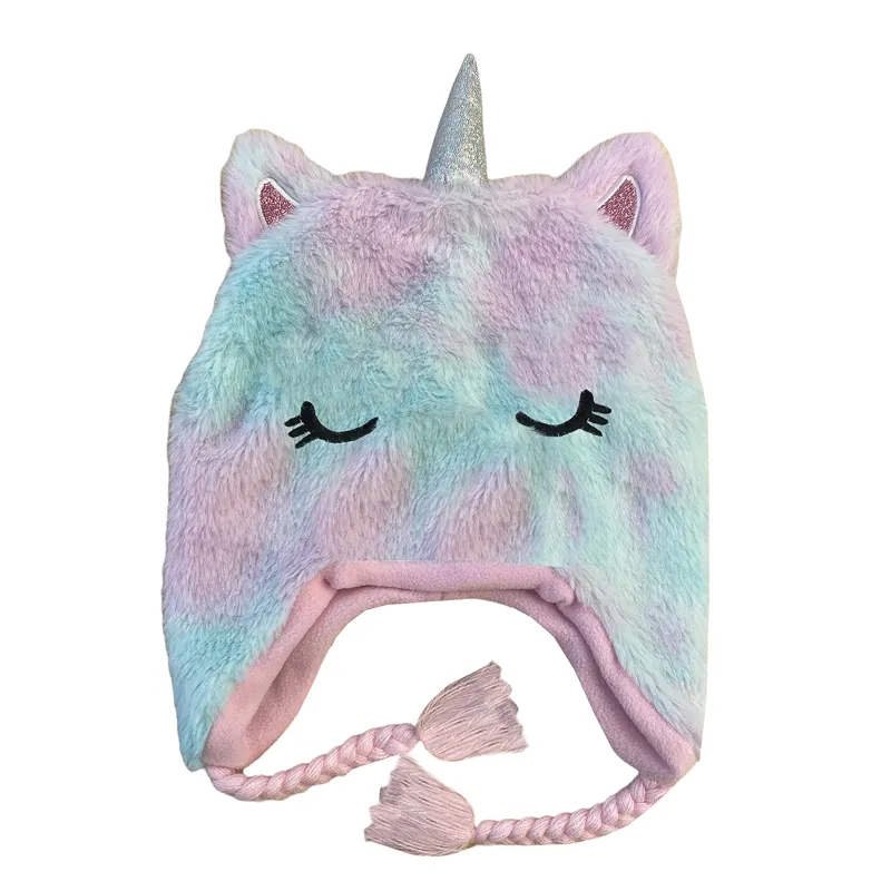 Equetech Starlight Unicorn Winter Hat - Multi Pink S/M