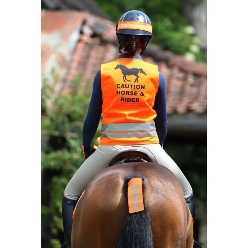 Equi-Flector Medium Safety Vest in Orange