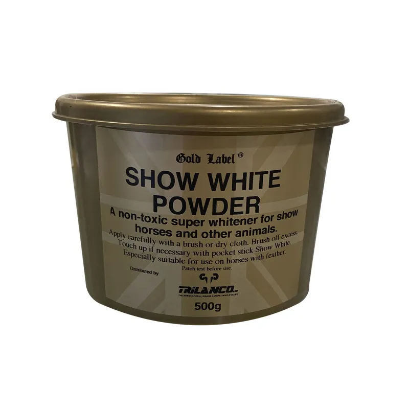 Gold Label 500gm White Show Powder in Gold