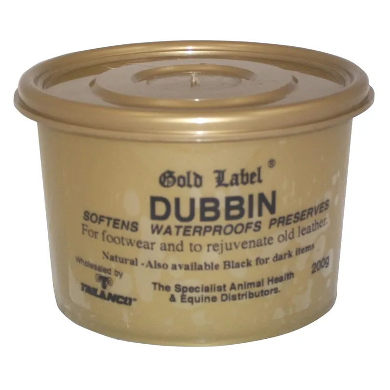 Gold Label 200g Natural Dubbin in Gold