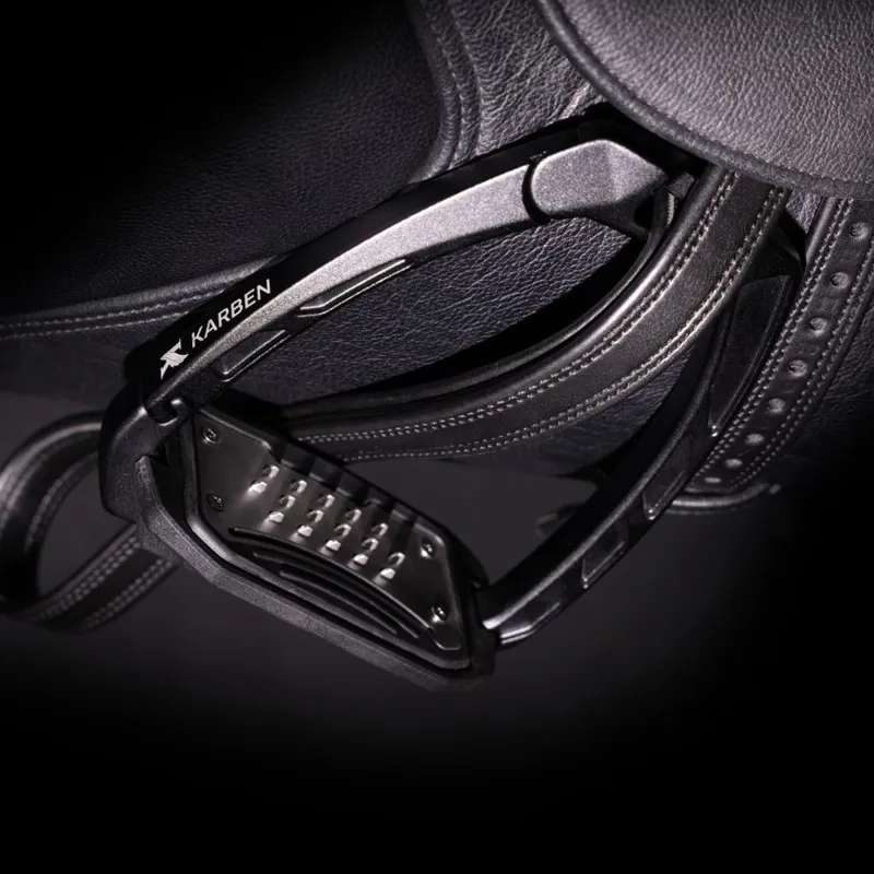 Karben Ultra Grip Stirrups - BLACK - Adult -6