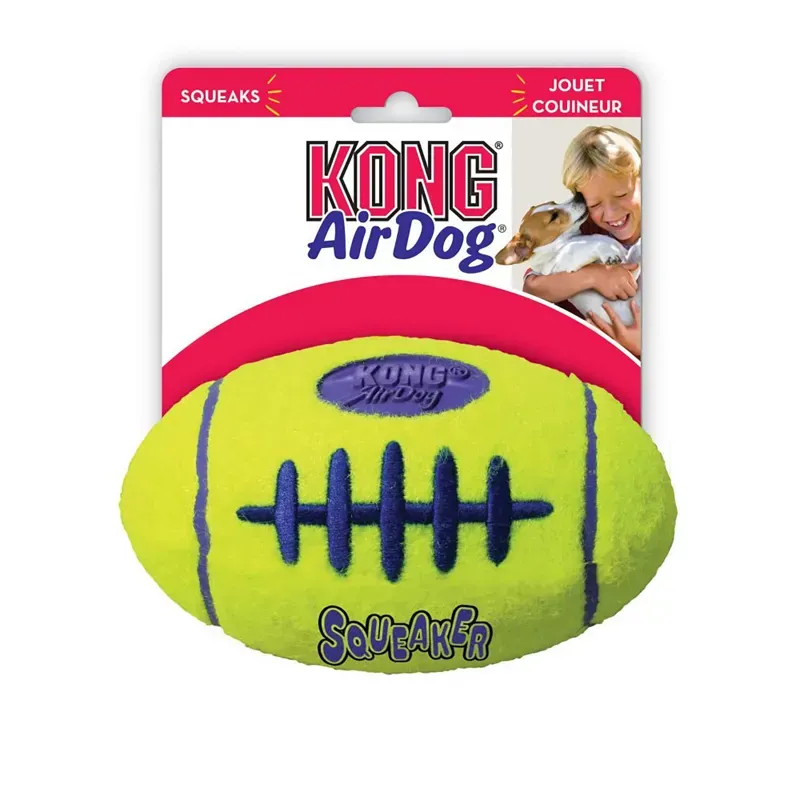 Kong AirDog Medium Squeaker Football