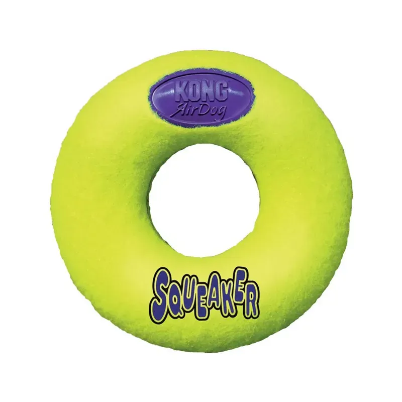 Kong AirDog Medium Donut in Yellow