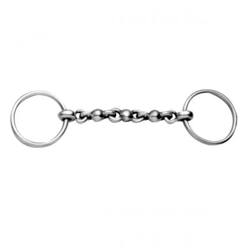 Korsteel Stainless Steel Waterford Loose Ring Bradoon Snaffle Bit 