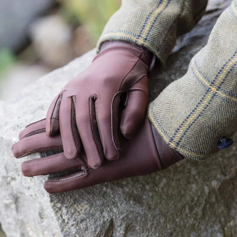 Stretch Show Gloves - Brown 0