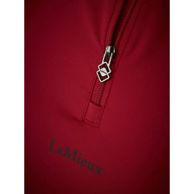 LeMieux Mia Mesh Short Sleeve Base Layer - CHILLI -4