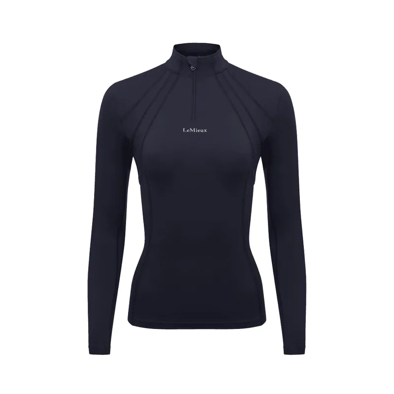LeMieux Mia Mesh Long Sleeve Base Layer - NAVY 