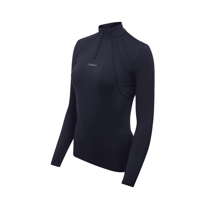 LeMieux Mia Mesh Long Sleeve Base Layer - NAVY -1
