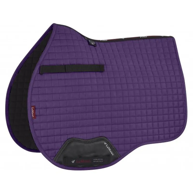 LeMieux ProSport Suede GP Square - BLACKCURRANT- Large