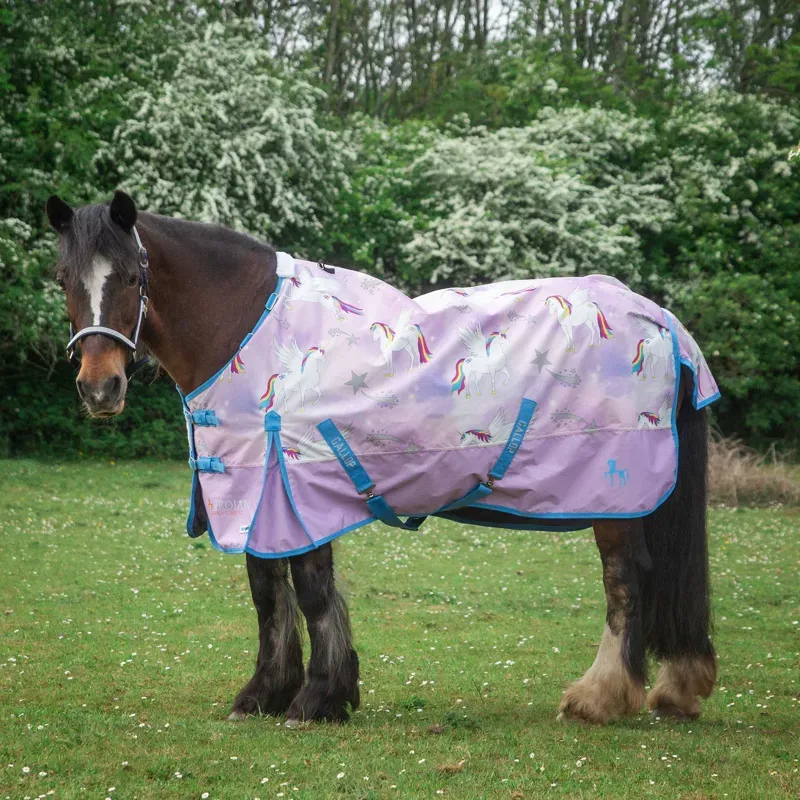 Gallop Trojan Pegacorn Duraproof Lightweight Turnout - Lilac -