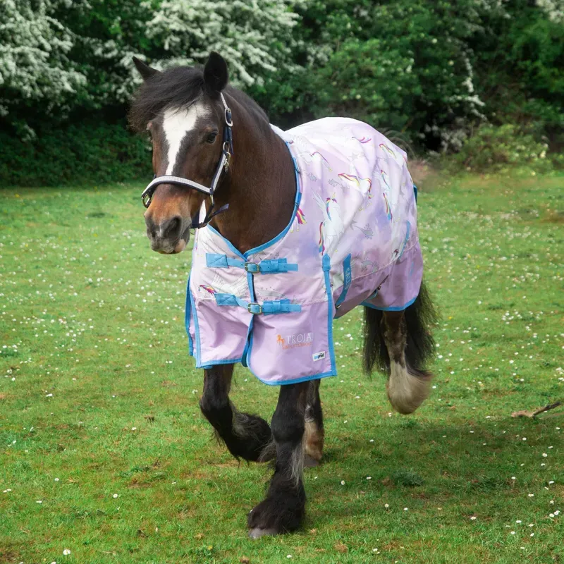 Gallop Trojan Pegacorn Duraproof Lightweight Turnout - Lilac --1
