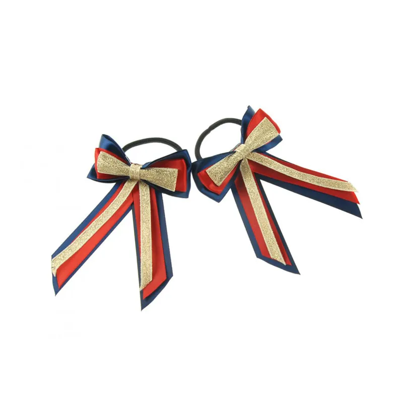 ShowQuest Piggy Bow and Tails Pair in Navy/Red/Gold