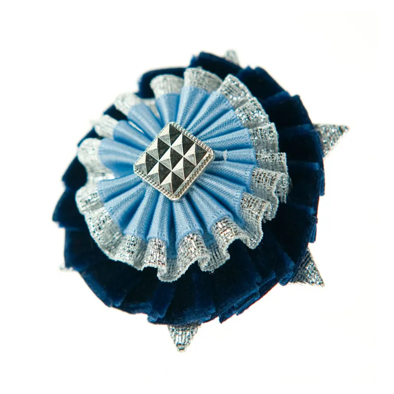 ShowQuest Boston/Ludlow Buttonhole in Navy/Pale Blue/Silver