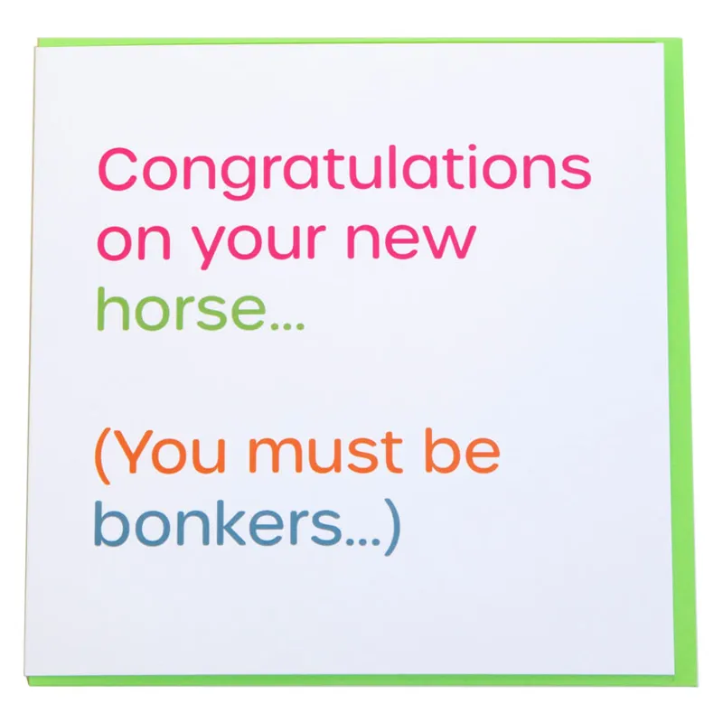 Gubblecote Humourous Greetings Card - Bonkers