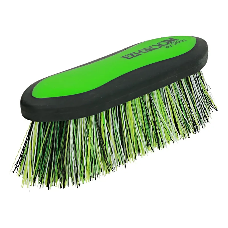 Shires Large Ezi-Groom Grip Dandy Brush In Green